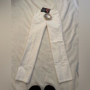 IMAN Cream Pants with Gold Details